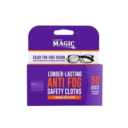 Anti Fog Dry Cloth 5 Pack, 10ct